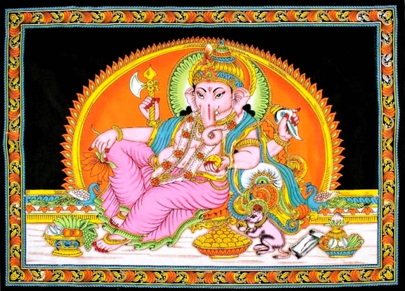 Ganesha Indischer Wandbehang